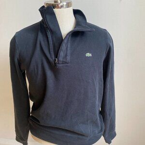 Lacoste black polo sweatshirt mens size 4